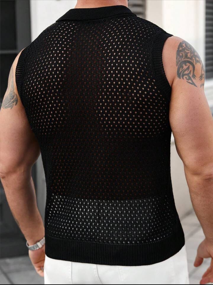 Men's Casual Hollow out vest